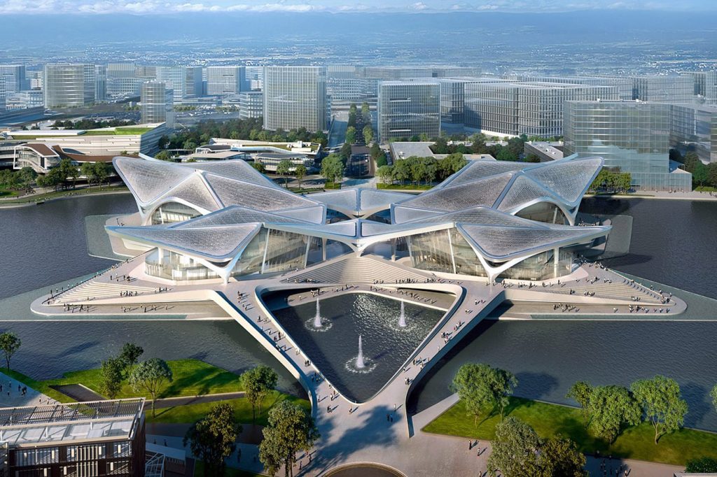 Zhuhai Jinwan Civic Art Centre in Zhuhai, China