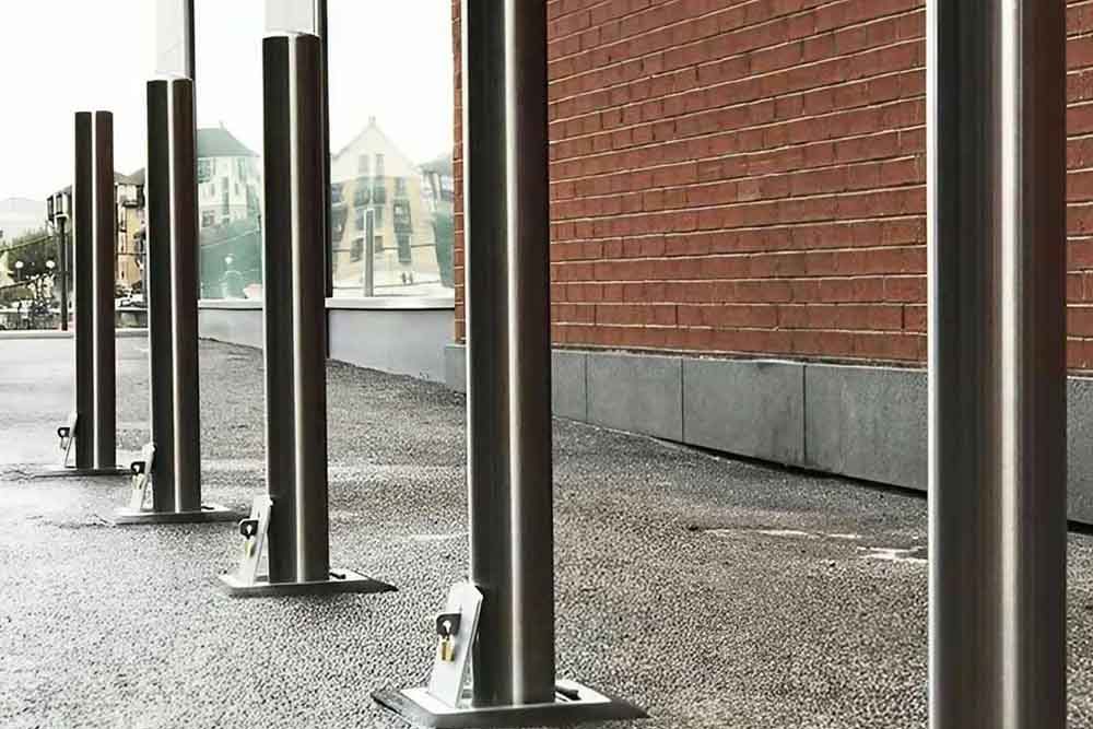 Removable Steel Bollards Temporary but Reliable Security